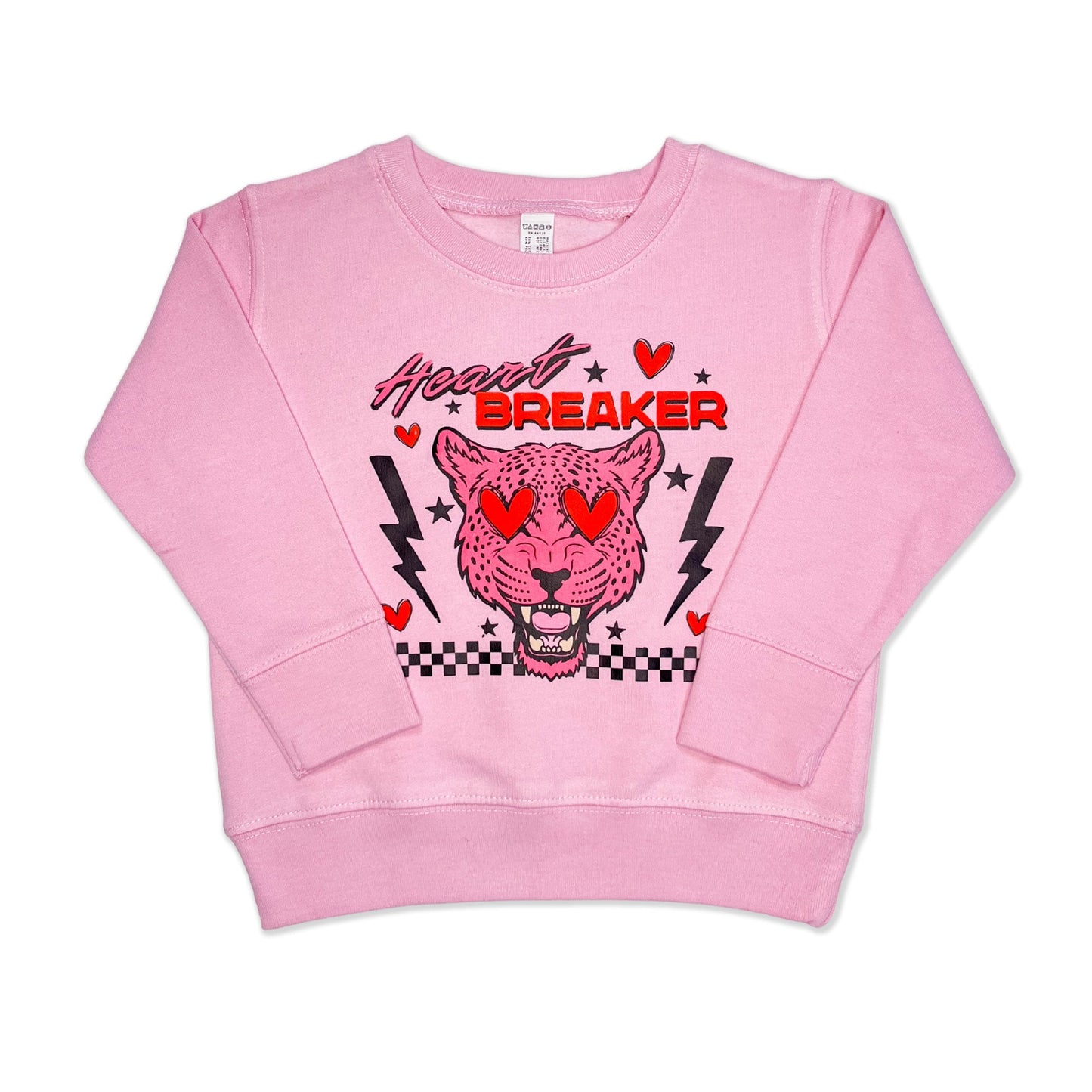 Heart Breaker Toddler Crewneck, Valentine's Day Toddler Shirt, Retro VDay Youth Shirt, Cute Toddler Valentine's Day Sweater