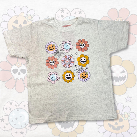 Pastel Halloween Toddler T-Shirt, Cute Fall Toddler Tee, Spooky Vibes Kid Shirt, Pumpkin Toddler T-Shirt