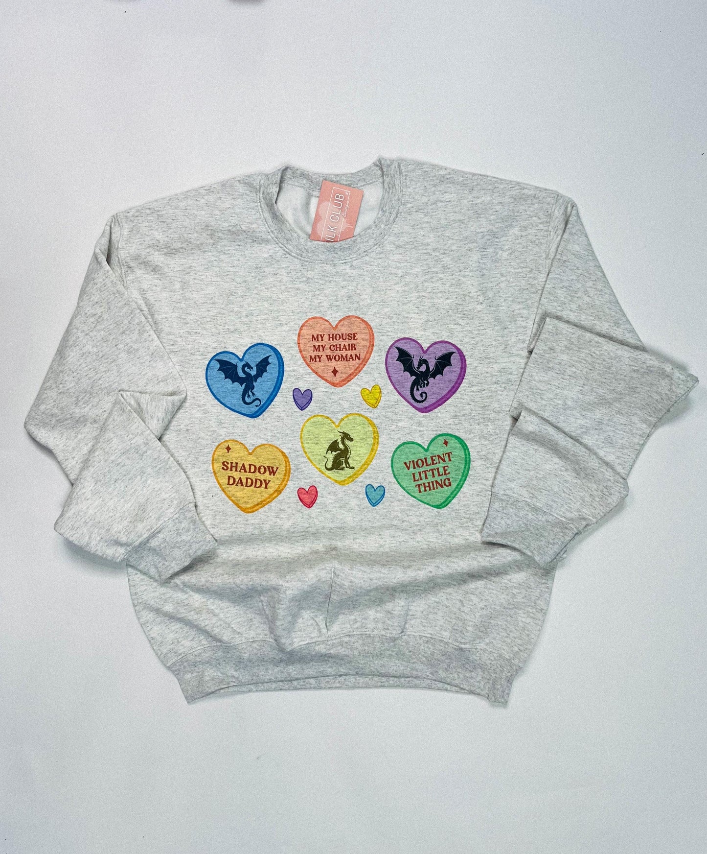 Romantasy Crewneck, Bookish Sweater, VDay Book Shirt, Xaden Crewneck, Dragon Sweater, Heart Candy Book Sweater, The Empyrean Series Book