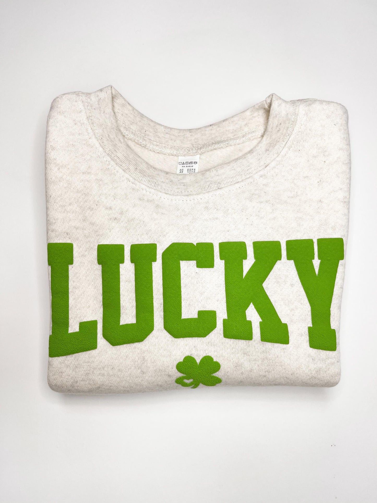 Lucky Puff Print Toddler Shirt St Patrick's Day Shirt Cute Clover Shirt Green Lucky Baby Bodysuit St Paddy's Day Onesie® Lucky Charm Shirt