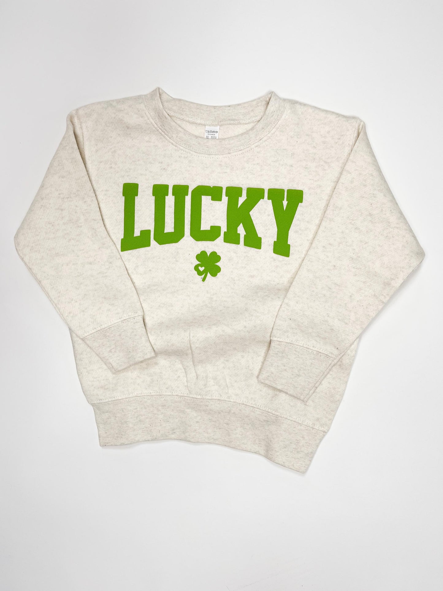 Lucky Puff Print Toddler Shirt St Patrick's Day Shirt Cute Clover Shirt Green Lucky Baby Bodysuit St Paddy's Day Onesie® Lucky Charm Shirt