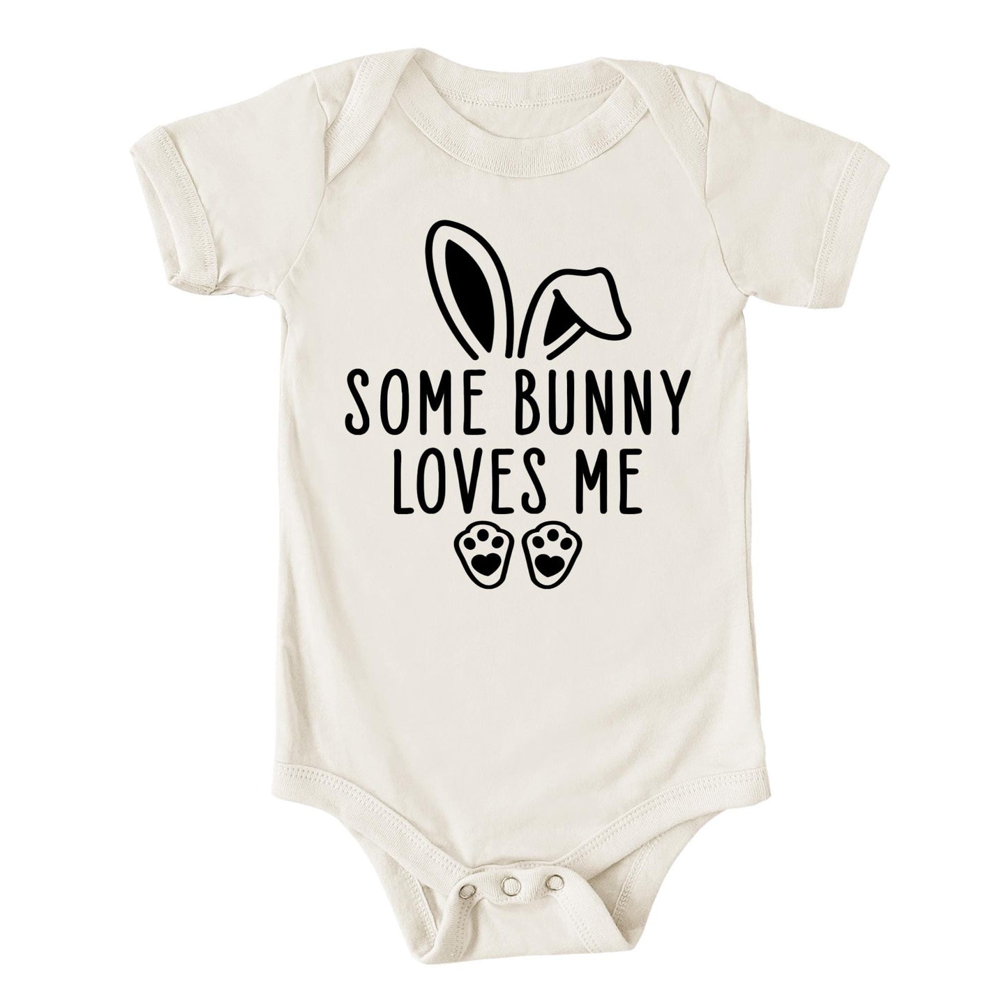 Some Bunny Loves Me Onesie® Cute Easter Toddler T-Shirt Cute Bunny Toddler Tee Minimalist Bunny TShirt Cute Easter Gift Kid Easter Outfit