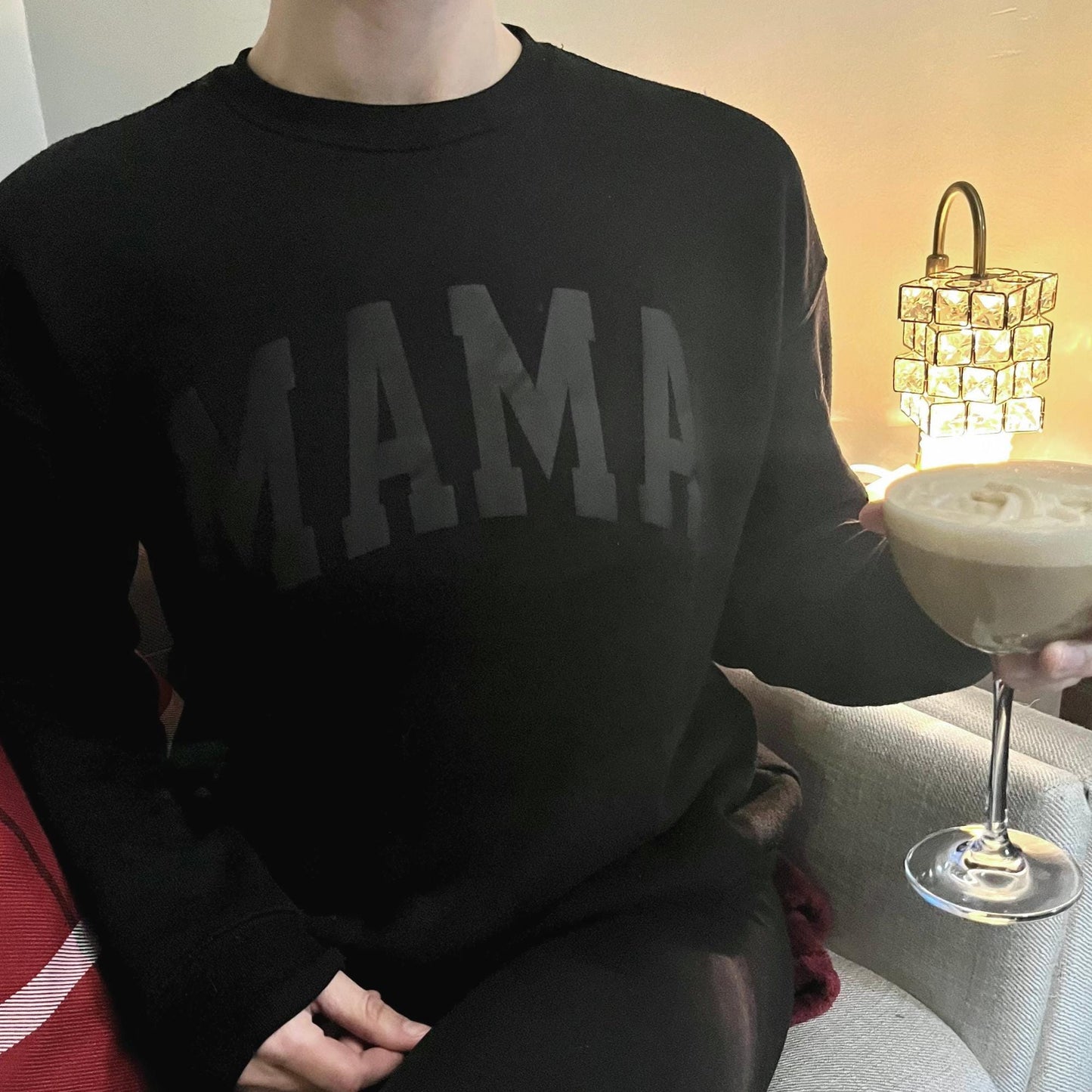 All Black Mama Crewneck Minimalist Mama Sweater Mama Set Monotone Mama Shirt Mother's Day Shirt Gift for Mothers Day New Mom Sweater