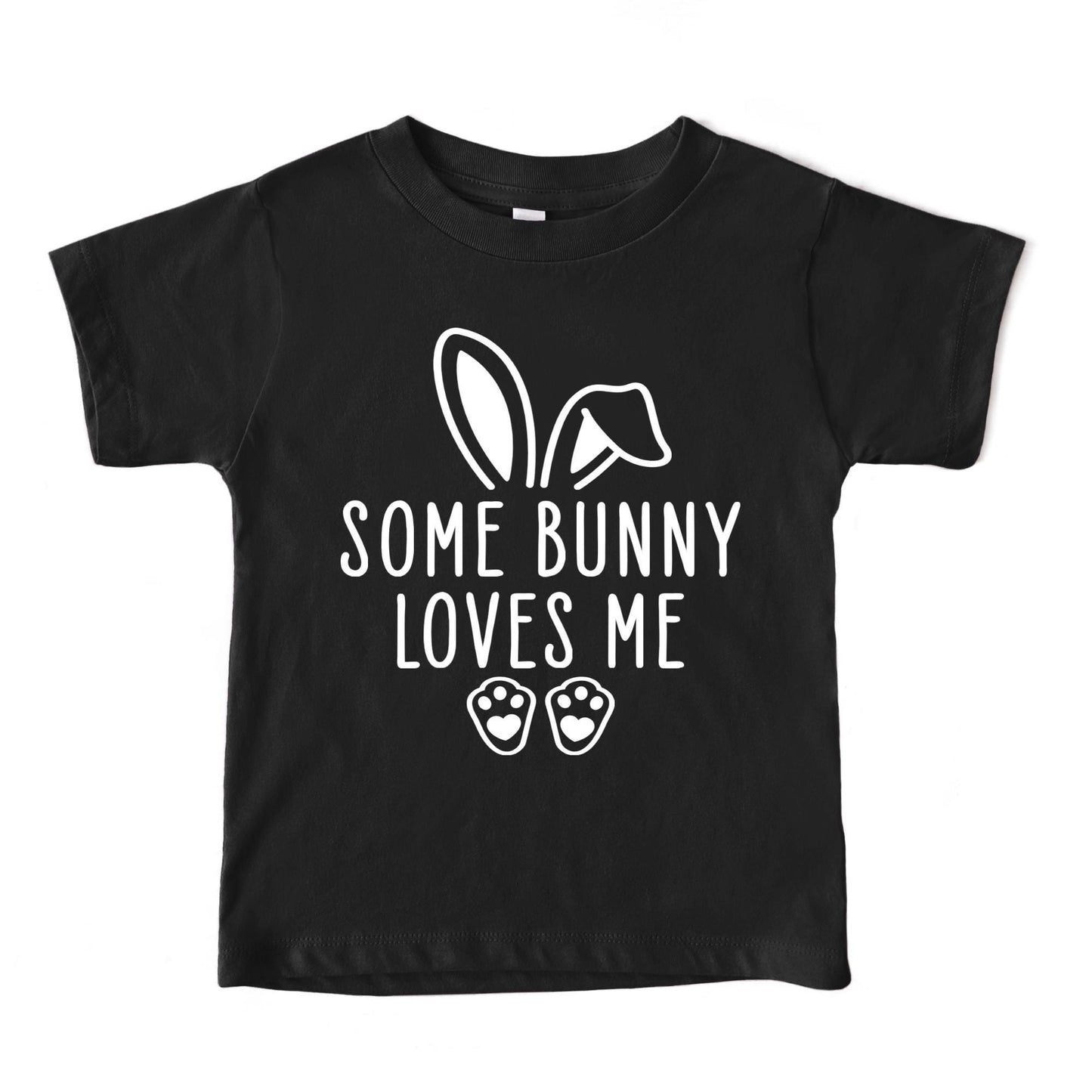 Some Bunny Loves Me Onesie® Cute Easter Toddler T-Shirt Cute Bunny Toddler Tee Minimalist Bunny TShirt Cute Easter Gift Kid Easter Outfit