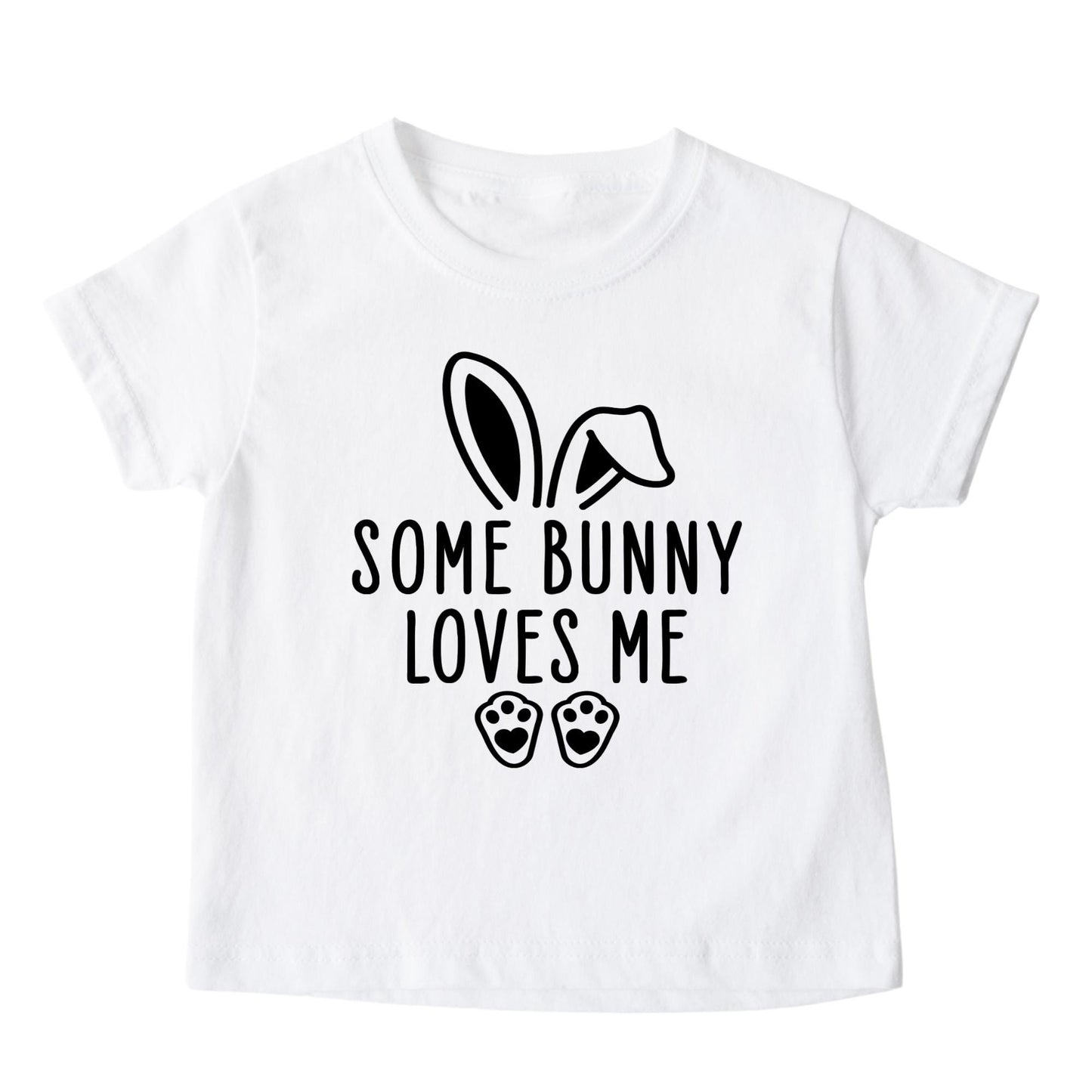 Some Bunny Loves Me Onesie® Cute Easter Toddler T-Shirt Cute Bunny Toddler Tee Minimalist Bunny TShirt Cute Easter Gift Kid Easter Outfit
