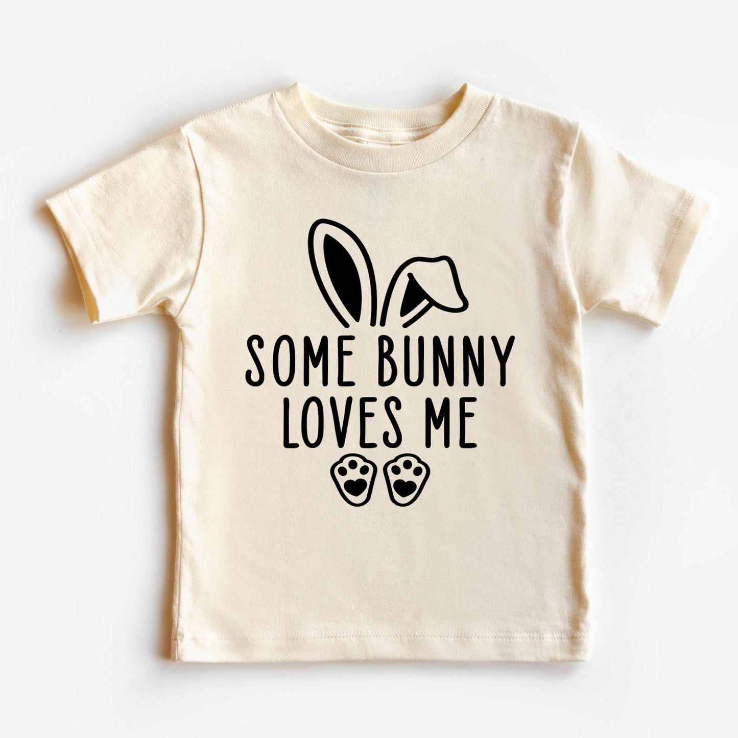 Some Bunny Loves Me Onesie® Cute Easter Toddler T-Shirt Cute Bunny Toddler Tee Minimalist Bunny TShirt Cute Easter Gift Kid Easter Outfit